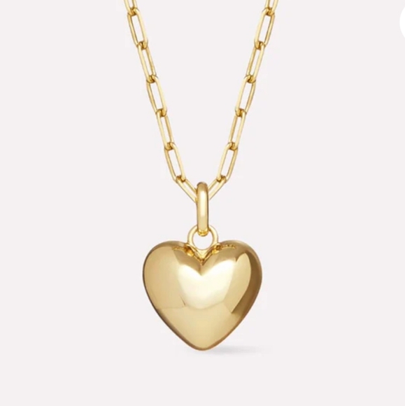 ana luisa LEV Puffed Heart NecklaceLace - Picture 1 of 5